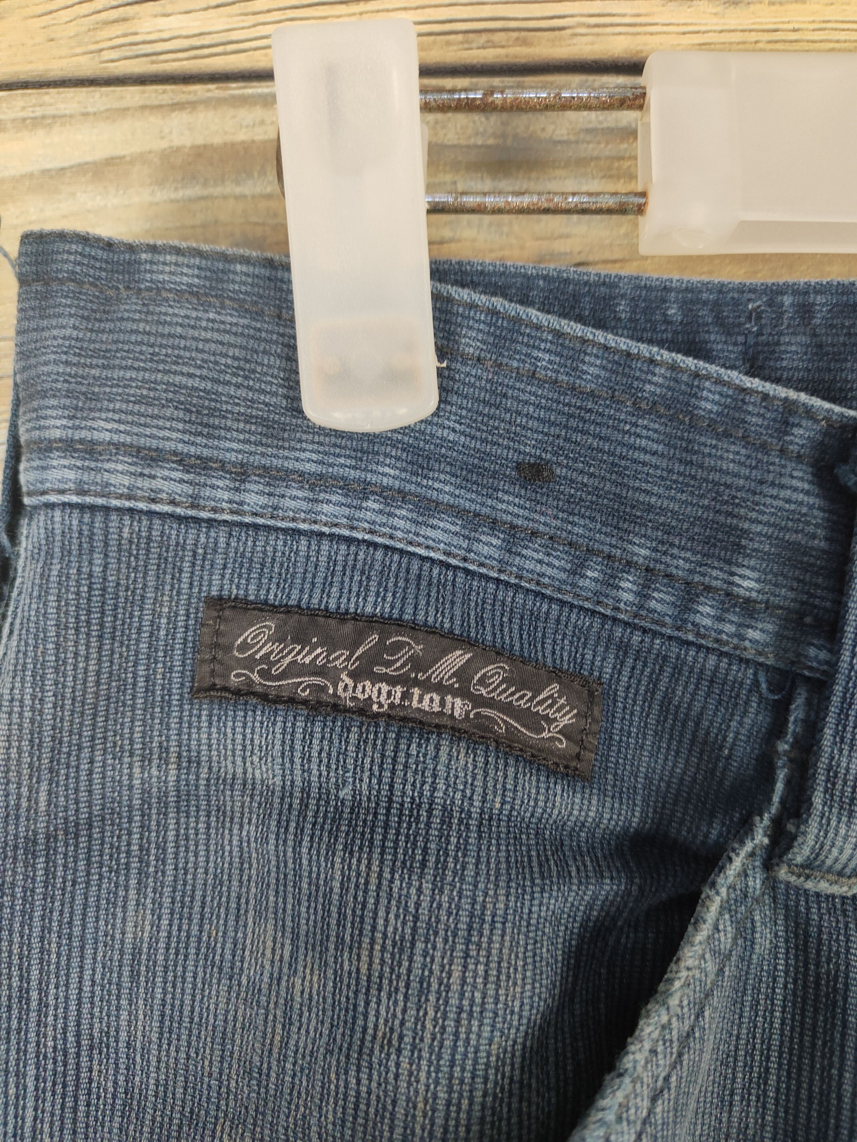 Japanese Brand DL Dogman Blue Distressed Ripped Jeans #1571 Size US 30 / EU 46 - 3 Thumbnail