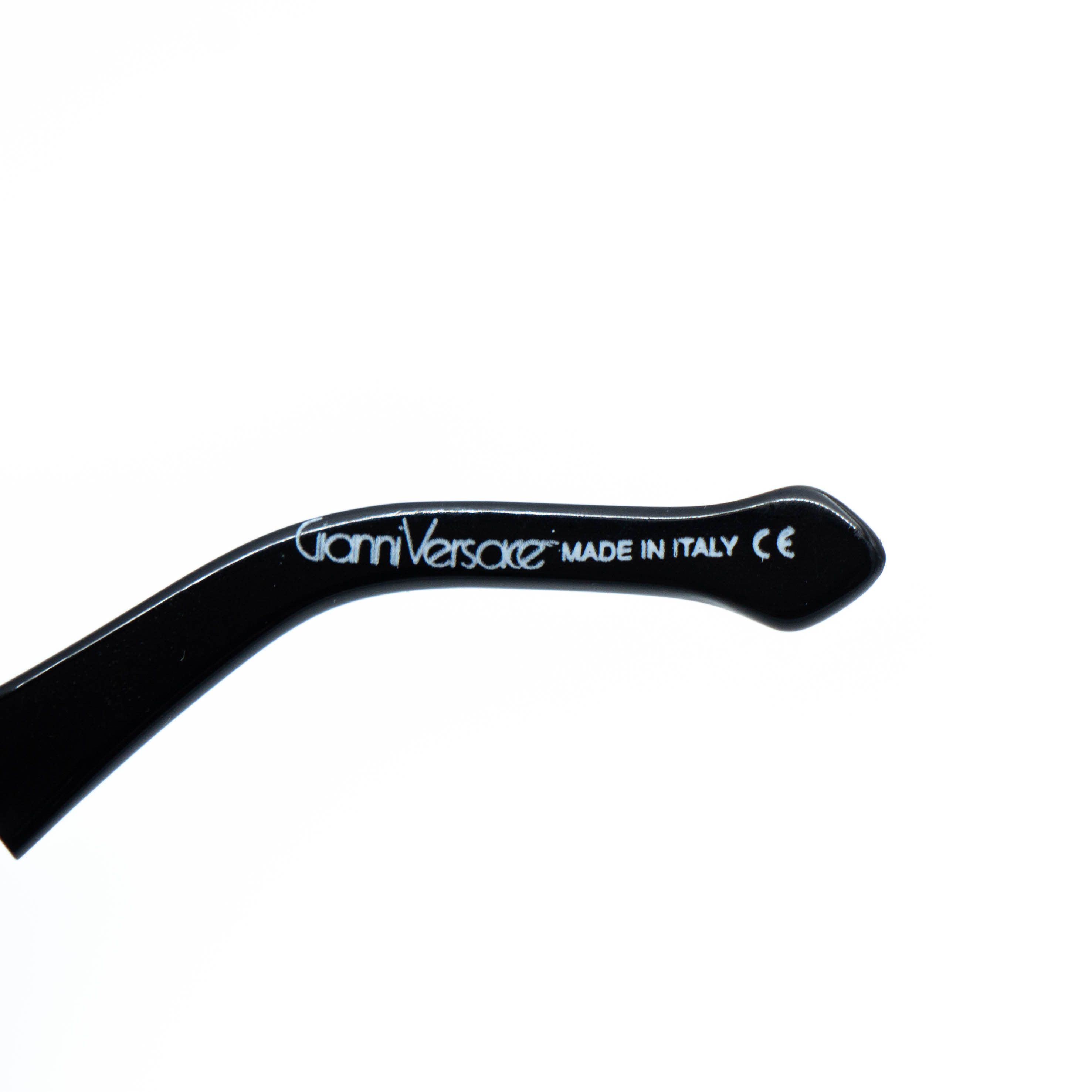 Versace × Vintage GIANNI VERSACE MOD 3046 Oval Silver Blue Sunglasses Vintage Size ONE SIZE - 7 Thumbnail