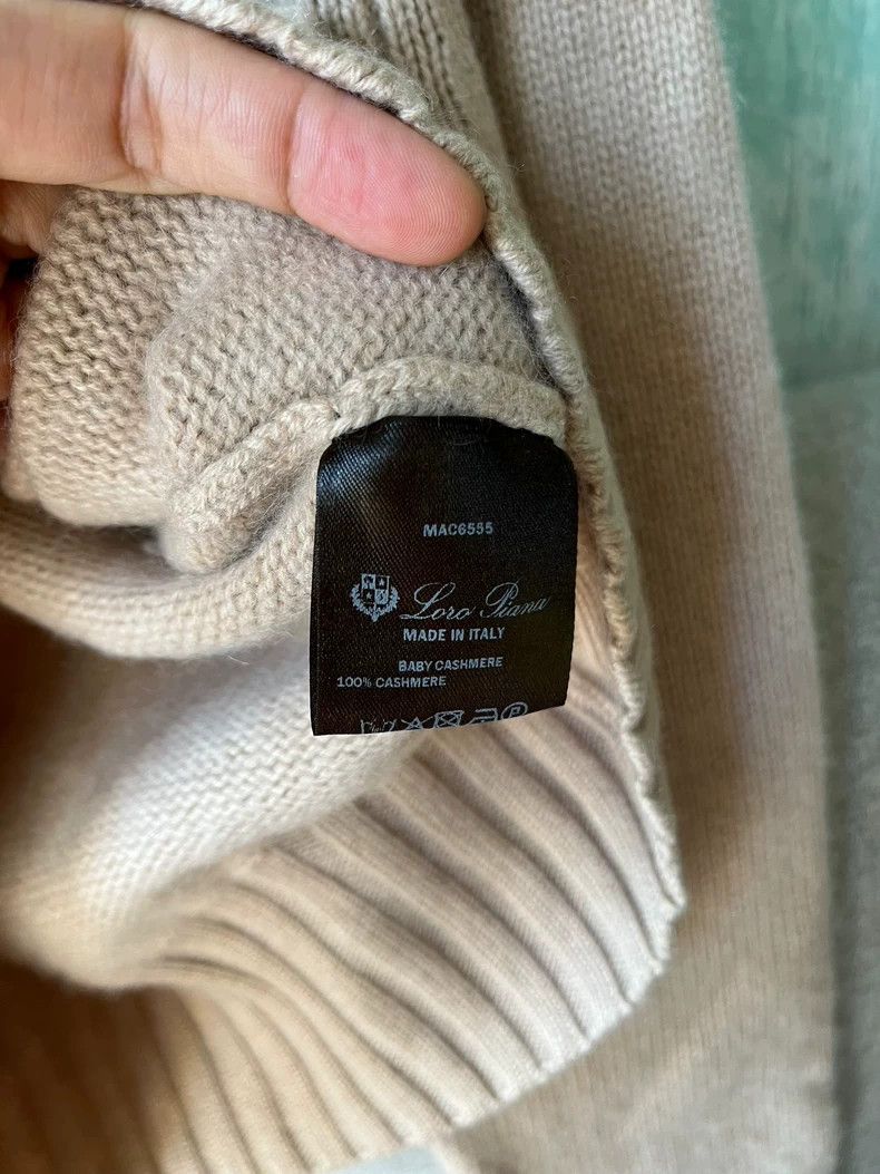 Loro Piana LORO PIANA Light beige baby cashmere sweater Size S / US 4 / IT 40 - 3 Thumbnail