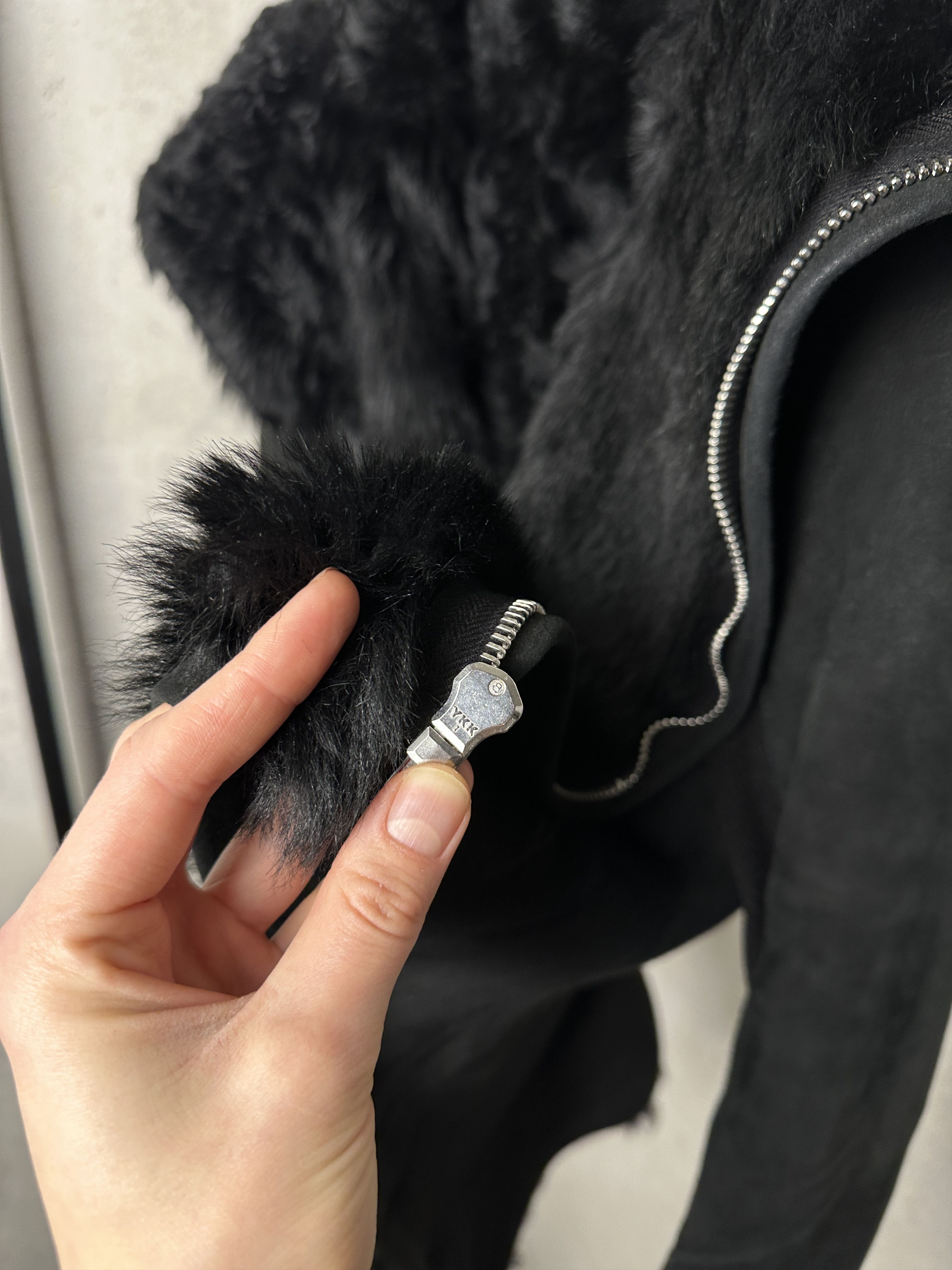 Rick Owens Rick Owens FW14 Naska Biker Black Shearling Jacket Size S / US 4 / IT 40 - 4 Thumbnail