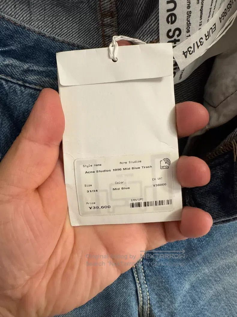 Acne Studios Acne Studios 1996 Slim Fit Denim Pants Size US 31 - 7 Thumbnail