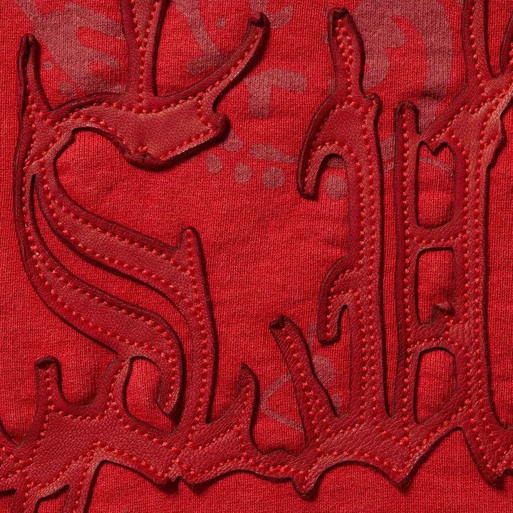 Supreme Supreme Leather Appliqué Zip Up Hooded Sweatshirt Size US S / EU 44-46 / 1 - 3 Thumbnail