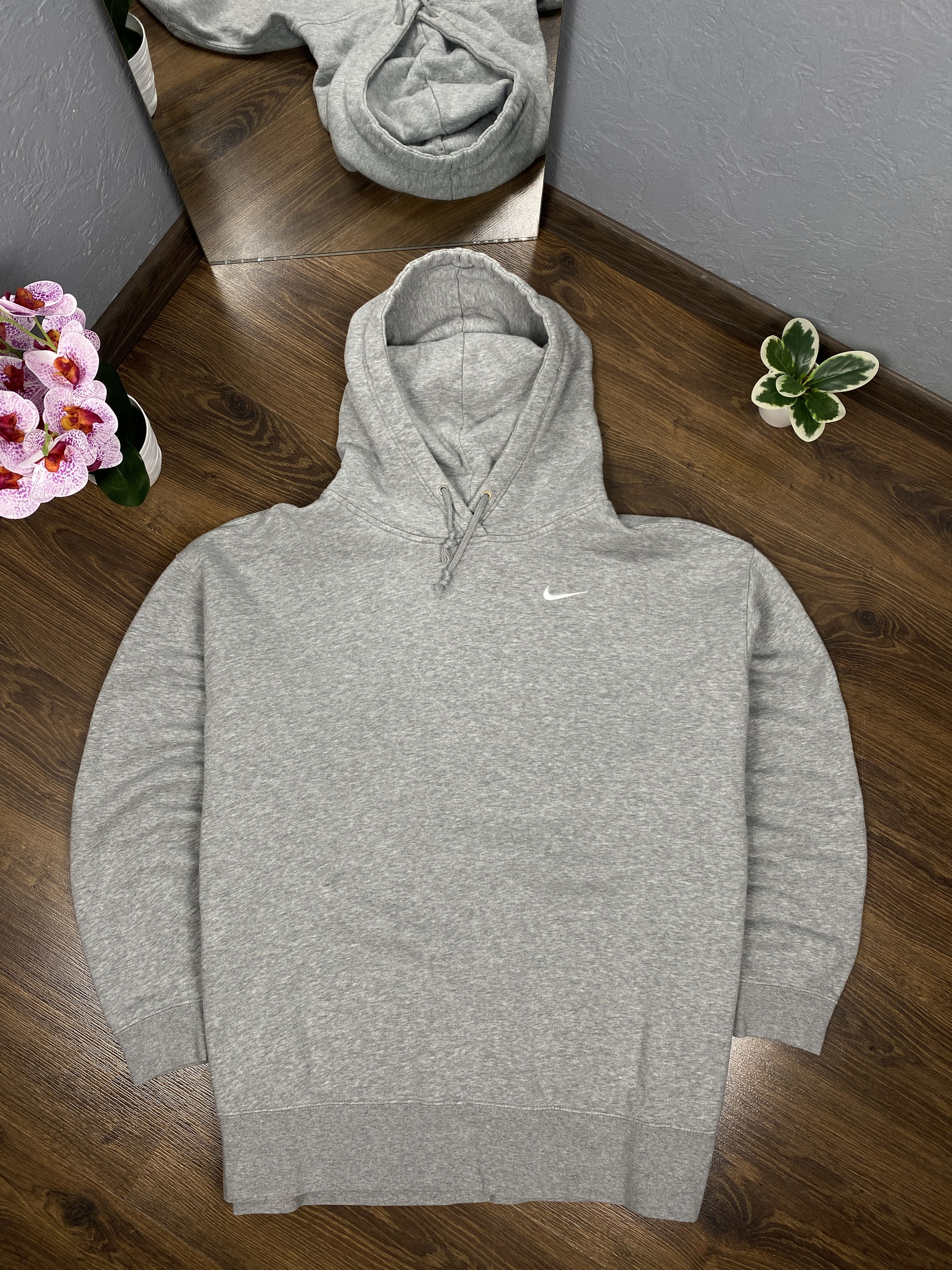 Nike × Vintage Nike mini swoosh hoodie y2k oversized Size US XXL / EU 58 / 5 - 1 Thumbnail