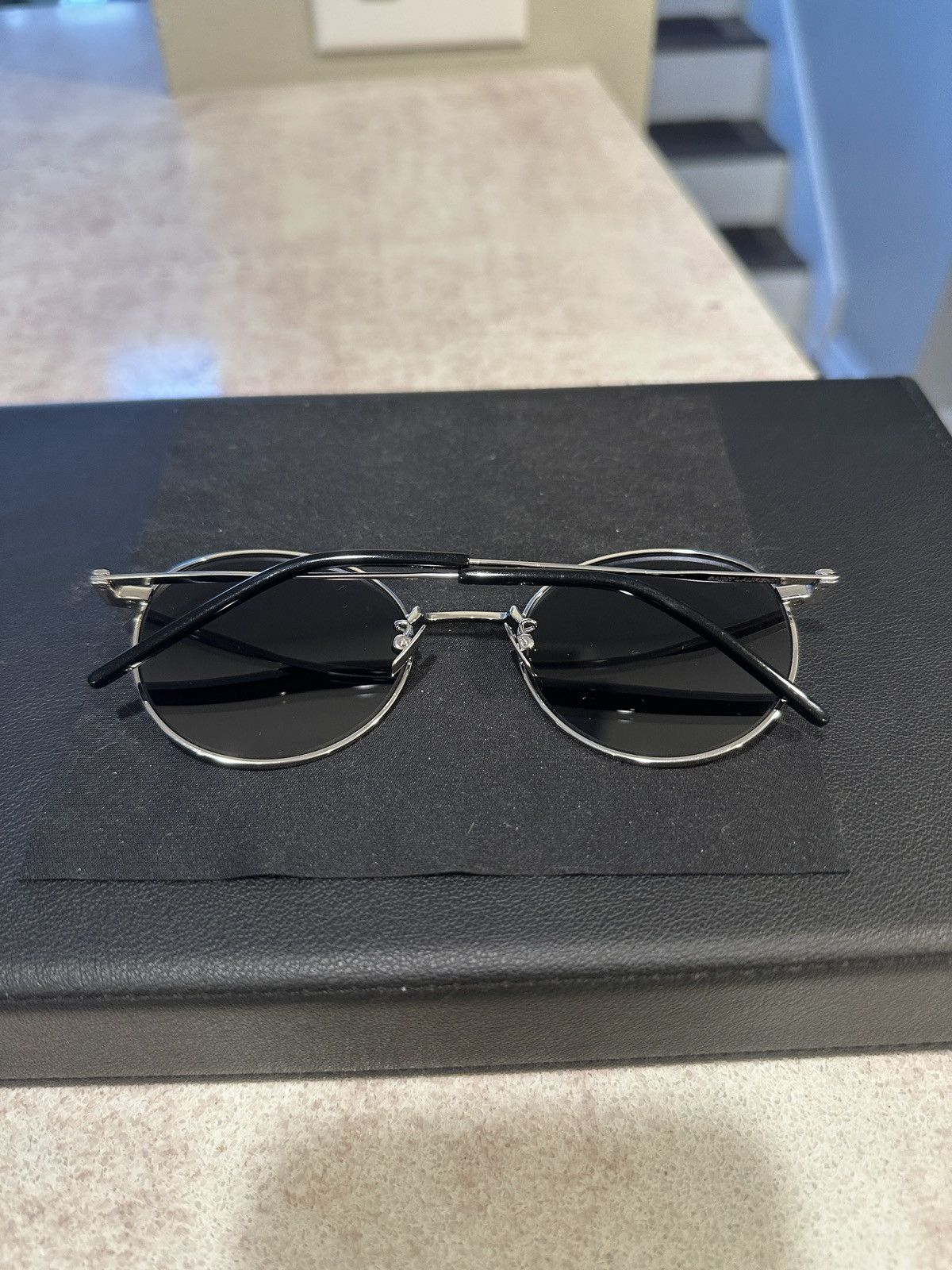 Saint Laurent Paris Round Mirrored Sunglasses SL250-003 Size ONE SIZE - 2 Thumbnail