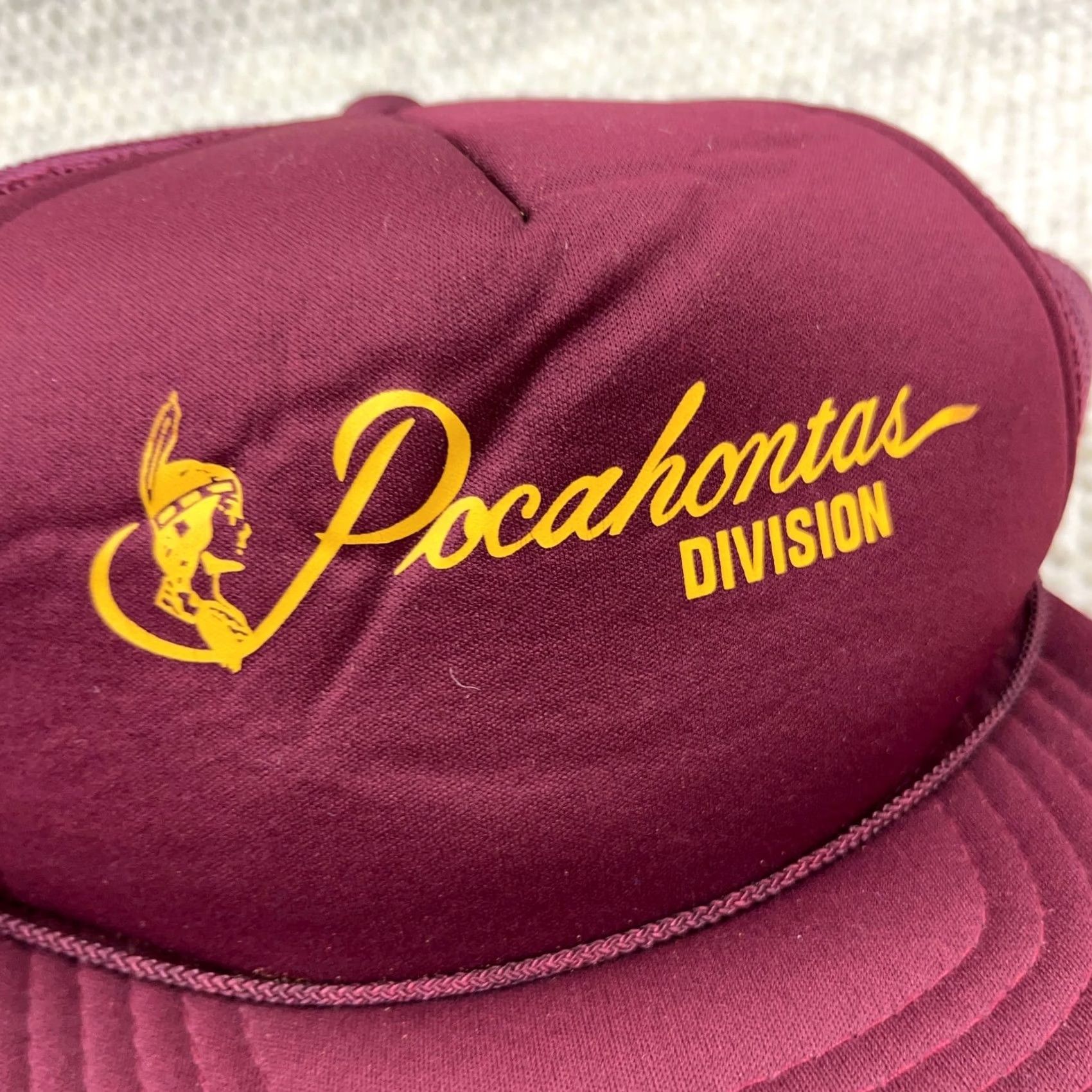Vintage VINTAGE Norfolk Southern Trucker Hat Cap Pocahontas Railroad Railway Maroon 80s U9 Mens Size ONE SIZE - 2 Thumbnail