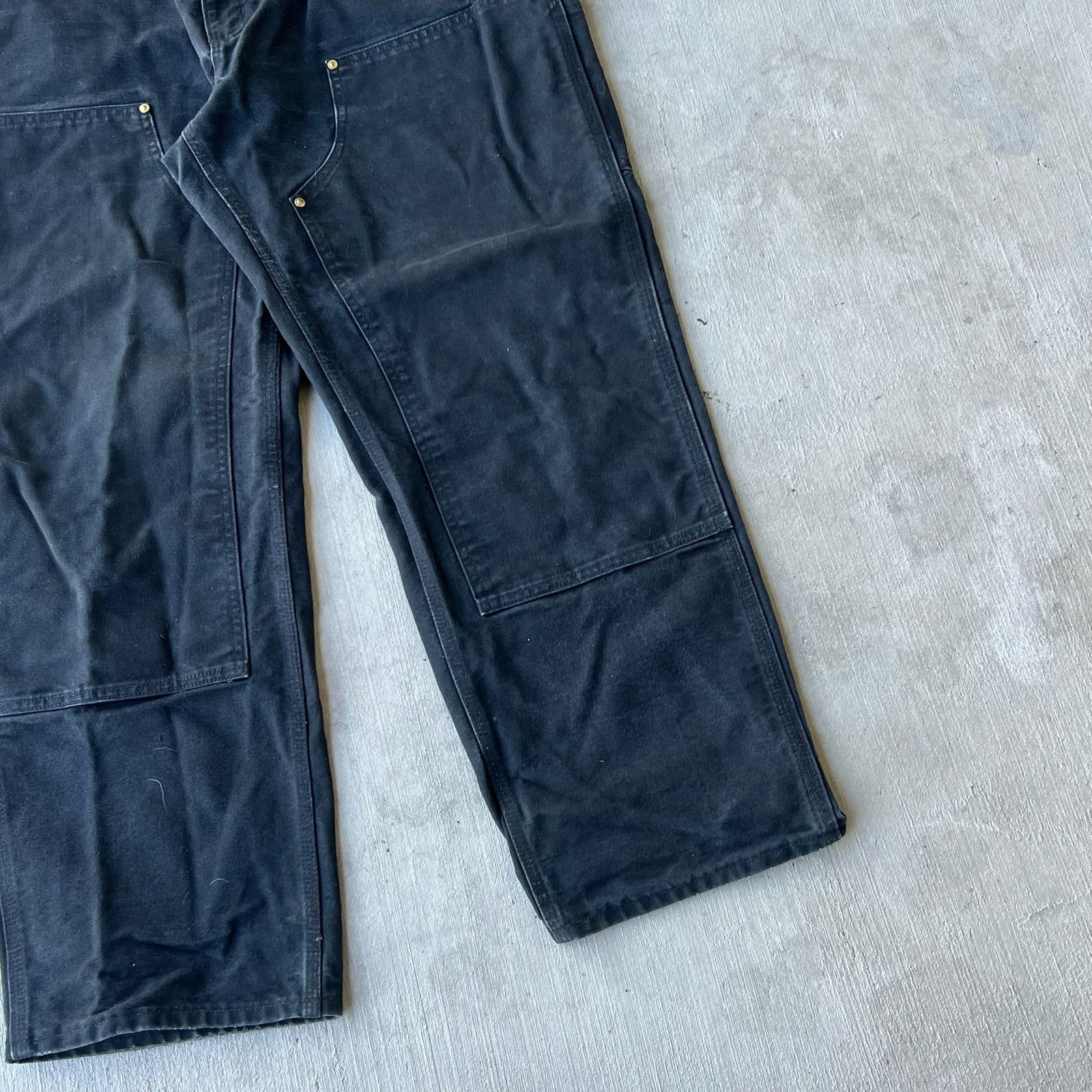 Carhartt × Vintage Carhartt black double knee work wear carpenter pants Size US 35 - 3 Thumbnail