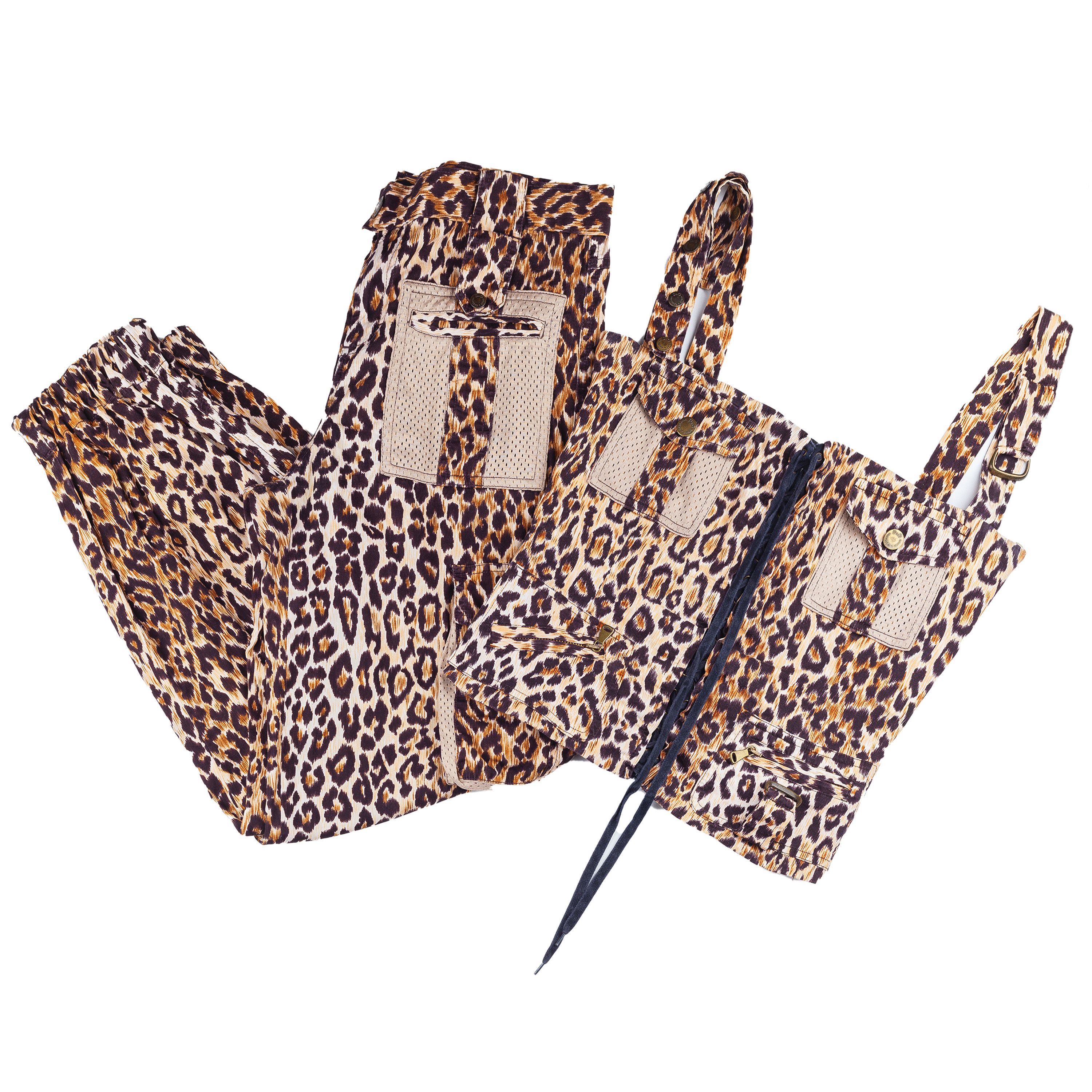 Dolce & Gabbana Dolce & Gabbana Leopard Denim Vintage Pants (M) Size 28" / US 6 / IT 42 - 2 Thumbnail