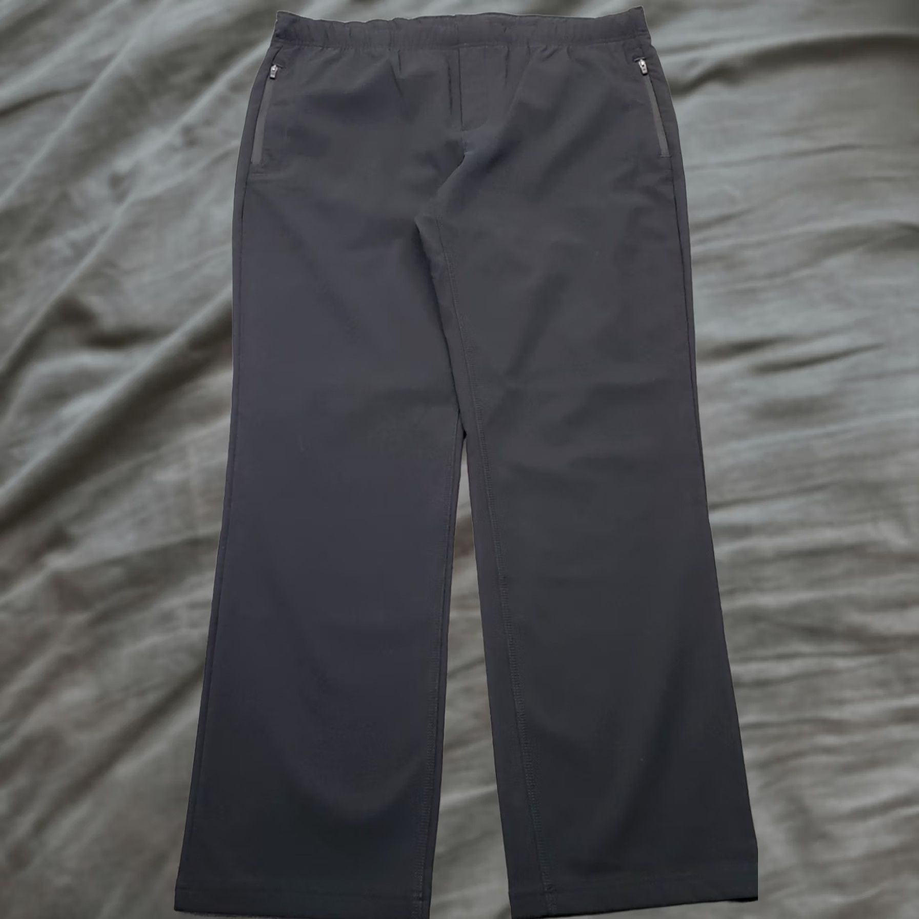 Eddie Bauer Eddie Bauer Womens L Black Stretch Pockets Ankle Pants Straight Leg Pull-On Size 36" / US 14 / IT 50 - 1 Thumbnail