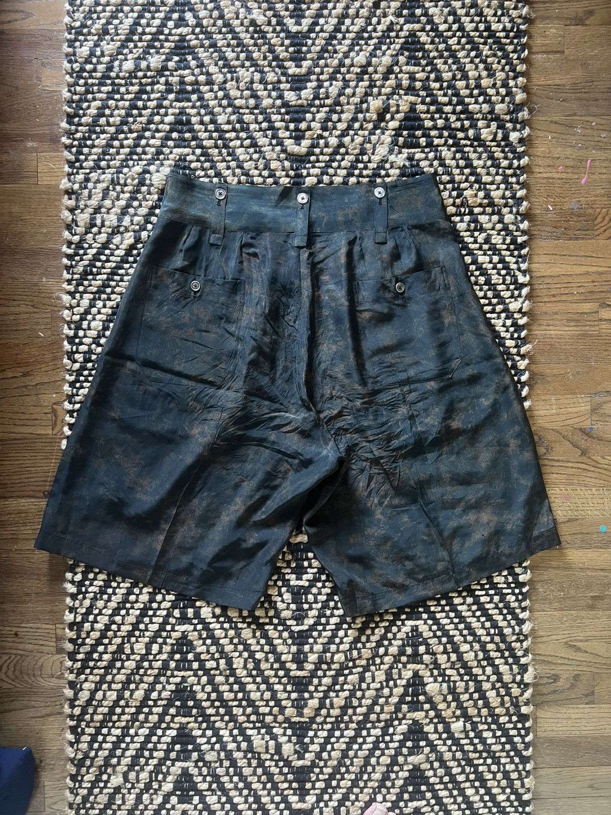 Yohji Yamamoto Yohji Yamamoto Pour Homme AW09 Jaguar Silk Shorts Size US 34 / EU 50 - 4 Thumbnail