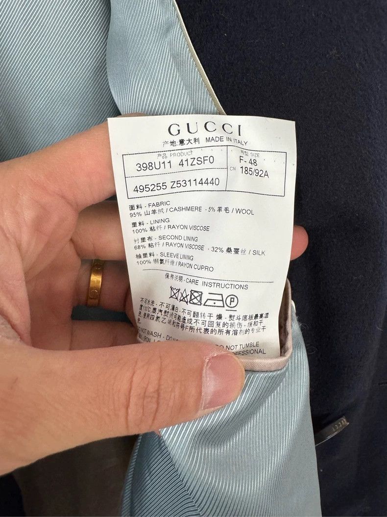 Gucci Gucci Wool Coat Size 48-2506 Size US L / EU 52-54 / 3 - 3 Thumbnail