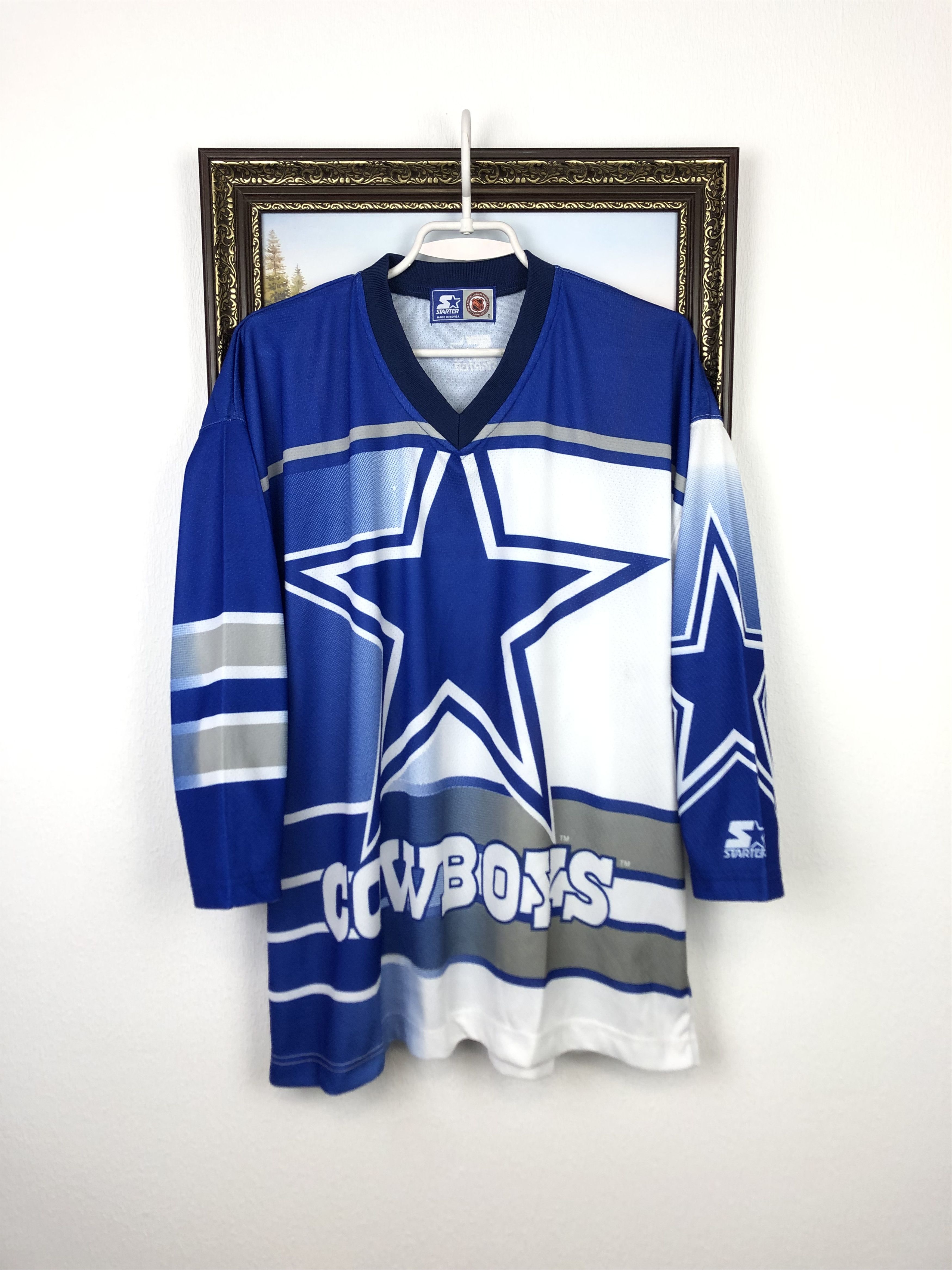 Starter Vintage 90's Starter Dallas Cowboys NFL Hockey Jersey Size US L / EU 52-54 / 3 - 1 Thumbnail