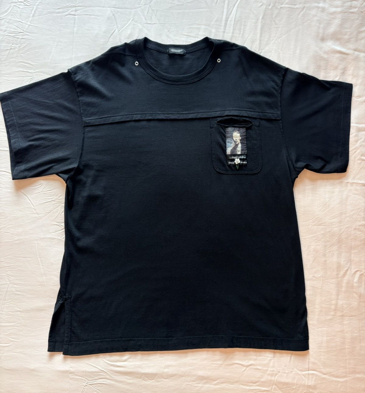 Undercover Black Beaded Pocket Tshirt Size US L / EU 52-54 / 3 - 2 Thumbnail