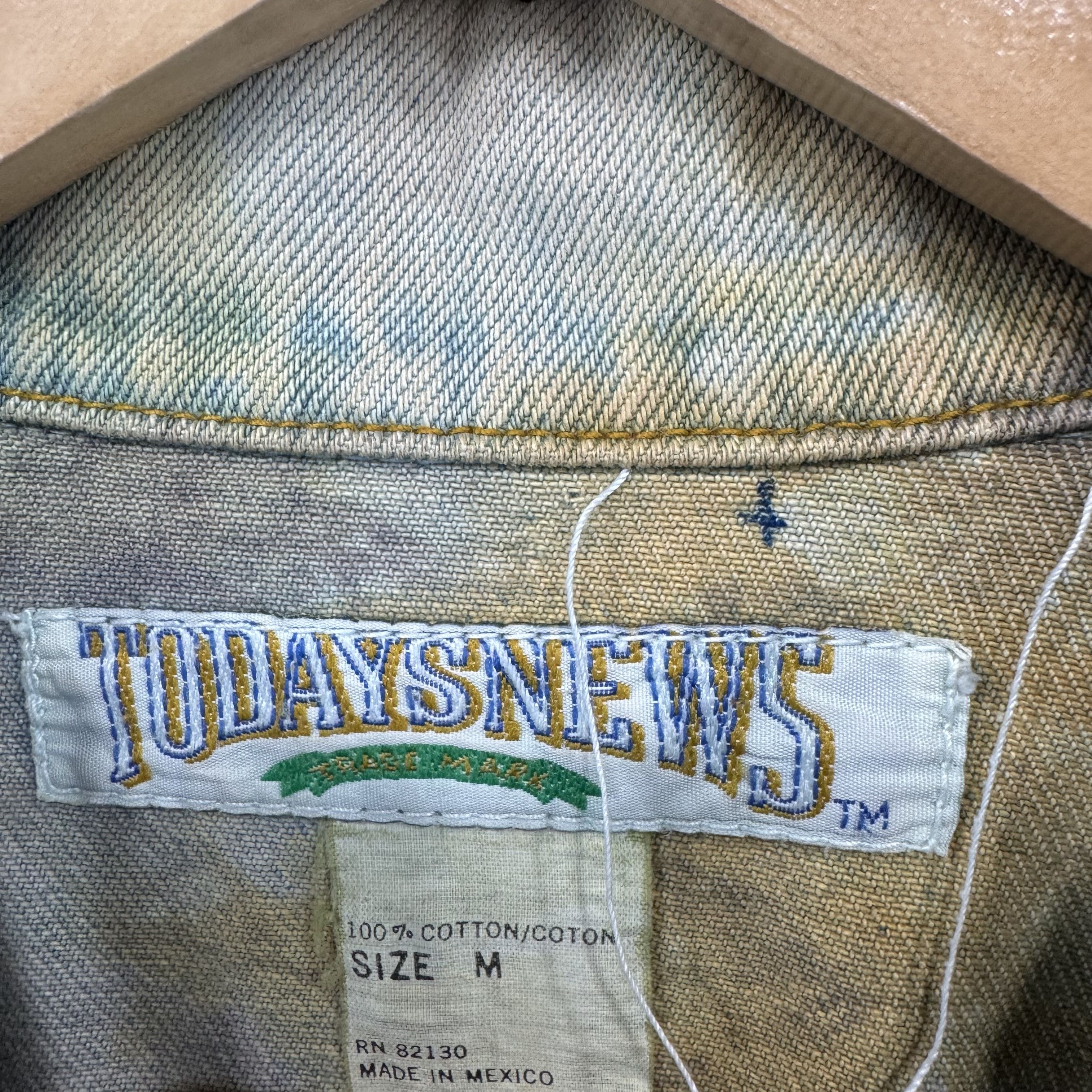 Vintage Vintage Todaysnews Denim Jacket Tye Die Streetwear Size US M / EU 48-50 / 2 - 4 Thumbnail