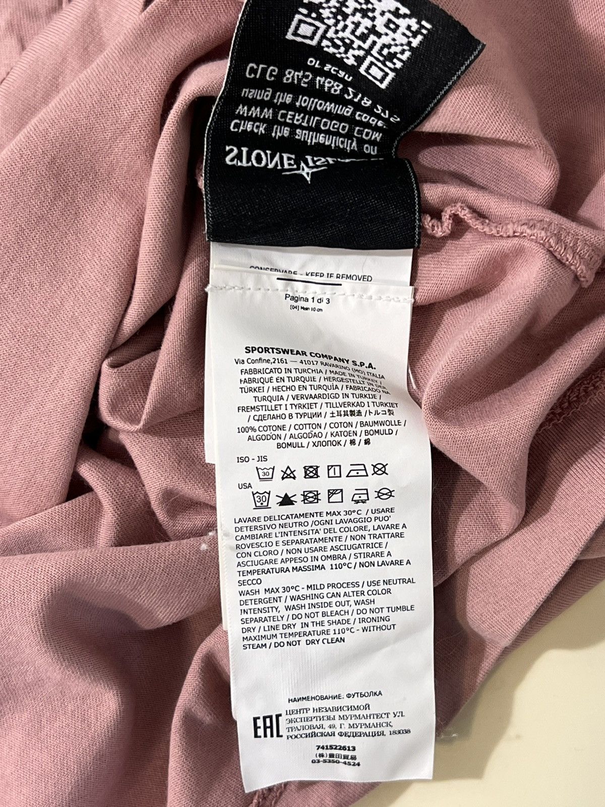 Stone Island Stone Island Slim Fit Polo Pink Size US M / EU 48-50 / 2 - 6 Thumbnail