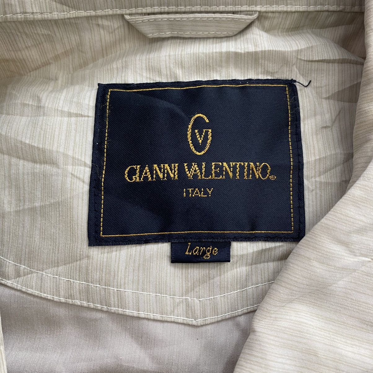 Vintage Vintage GIANNI VALENTINO ITALY Cream Bomber Jacket Size US L / EU 52-54 / 3 - 5 Thumbnail