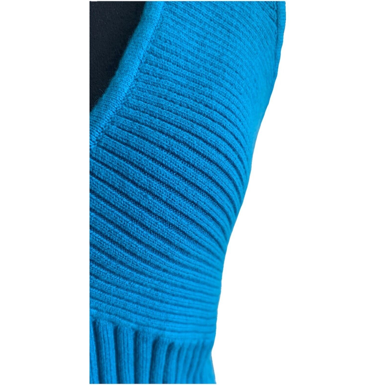I.N.C INC Women Cyan Blue Ribbed Vneck Tank Top (Size XL, NWT) Size XL / US 12-14 / IT 48-50 - 4 Thumbnail