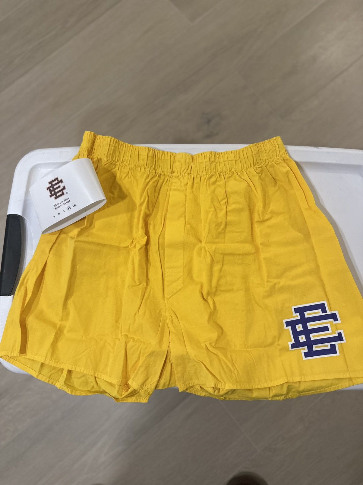Eric Emanuel EE House Shorts Yellow Lakers XL Size US 36 / EU 52 - 1 Thumbnail