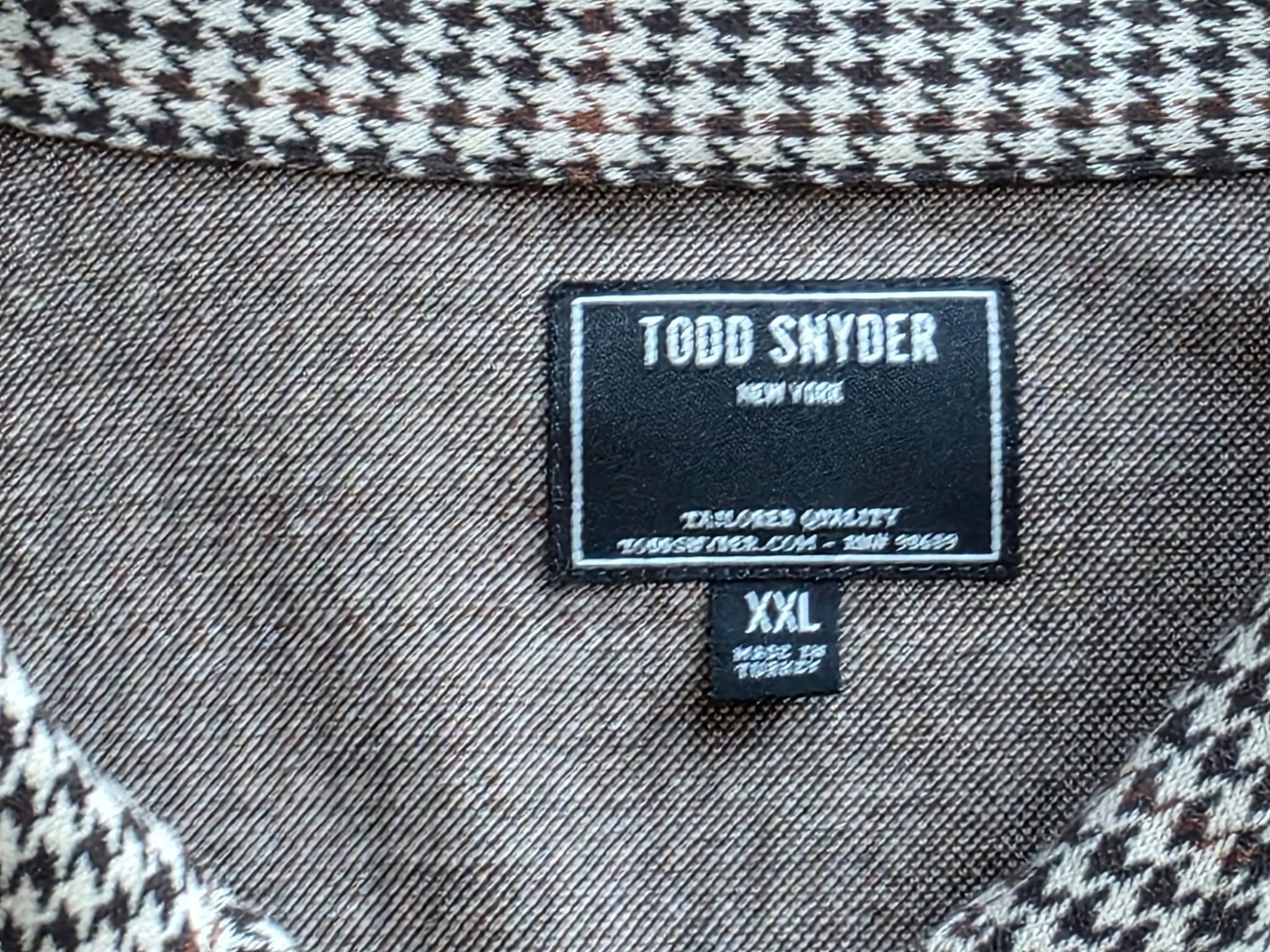 Todd Snyder Todd Snyder Houndstooth Plaid Overshirt - Brown - XXL (NWT) Size US XXL / EU 58 / 5 - 4 Thumbnail
