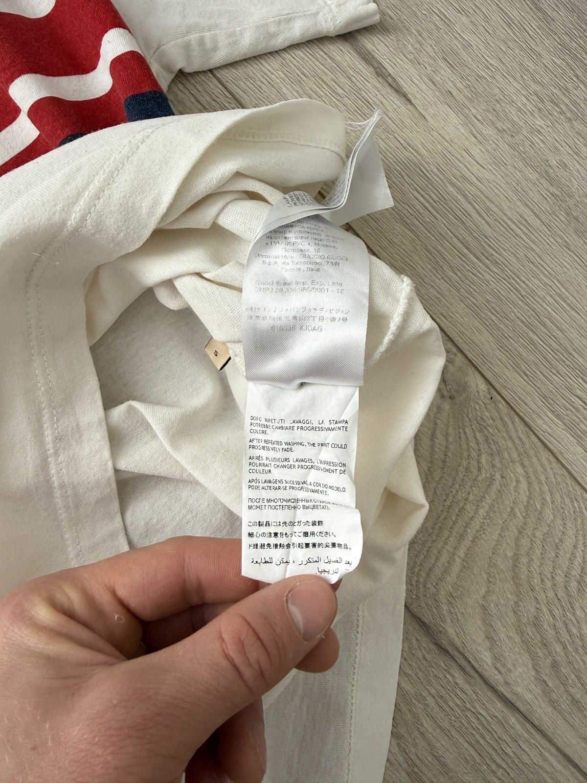 Gucci Gucci Stripe Logo Tee Cream Small Size US S / EU 44-46 / 1 - 7 Thumbnail
