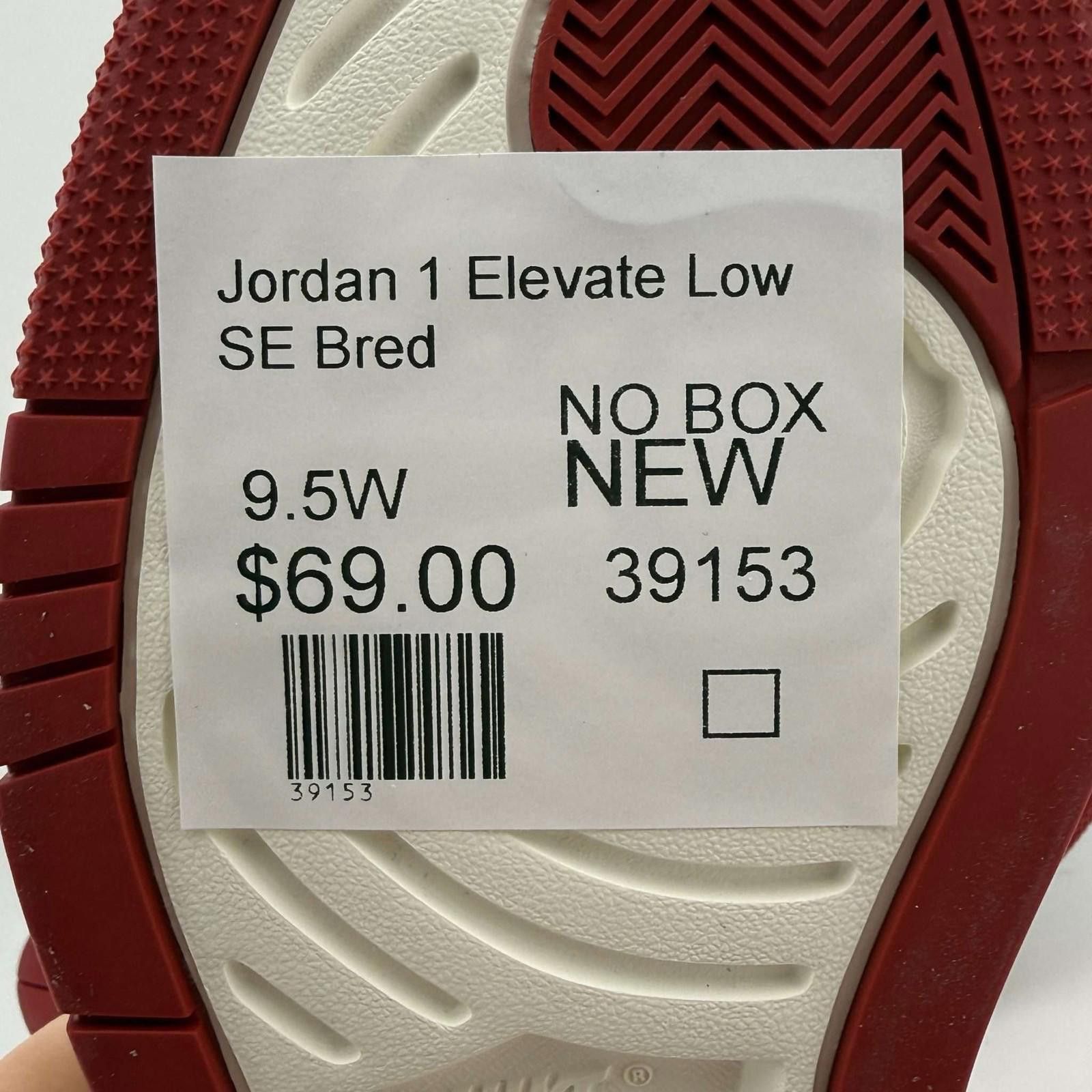Jordan Brand Jordan 1 Elevate Low SE Bred 9.5W New No Box Size US 9.5 / IT 39.5 - 7 Thumbnail