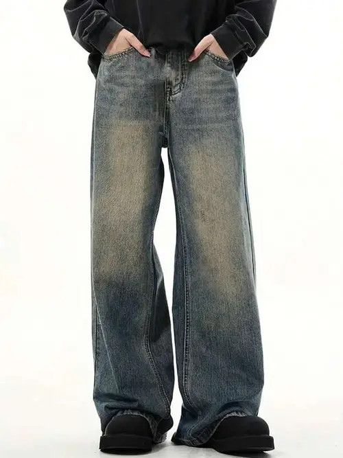 Japanese Brand × Vintage Casual Vintage loose fit jeans denim Size US 35 - 2 Thumbnail