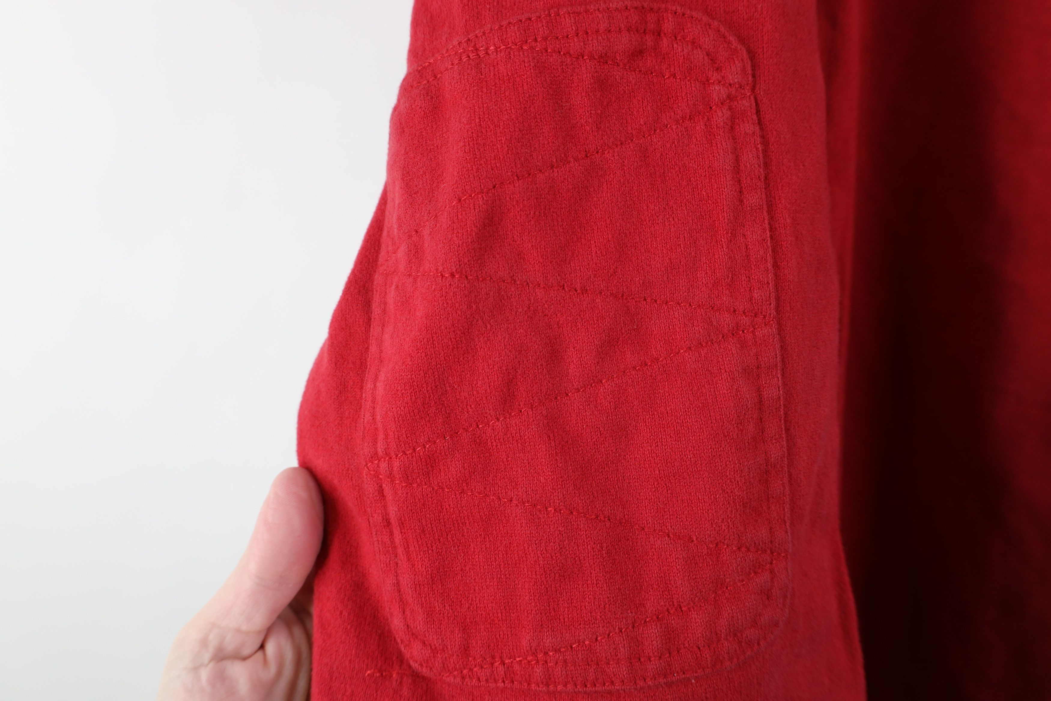 L.L. Bean Vintage LL Bean Heavy Elbow Patch Long Sleeve Rugby Polo Red Size US L / EU 52-54 / 3 - 5 Thumbnail