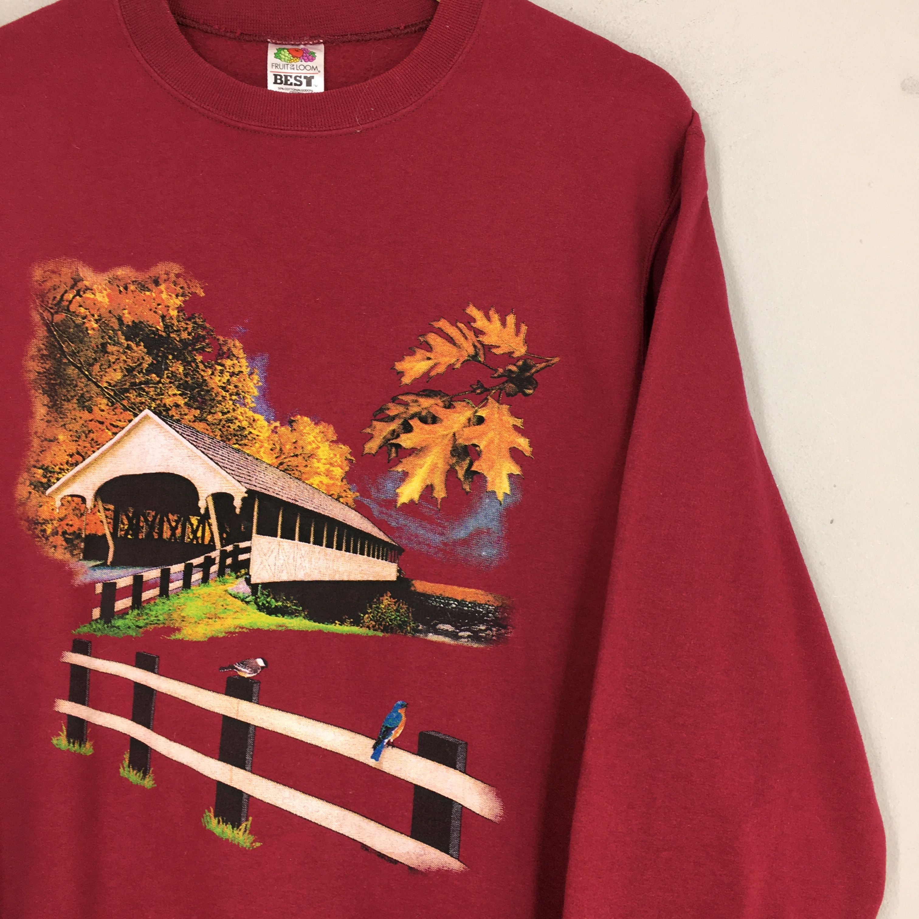 Habitat × Vintage Vintage 90s Morning Sun Natures Garden Sweatshirt Small Size US S / EU 44-46 / 1 - 2 Thumbnail