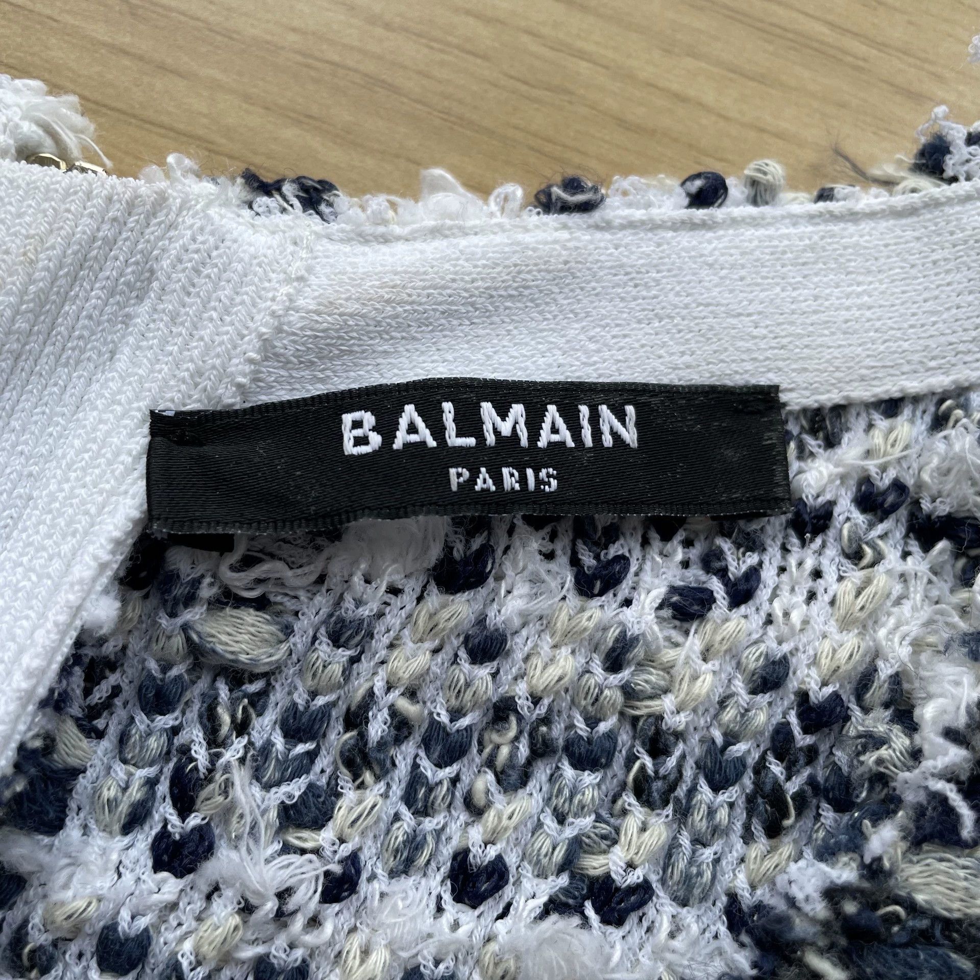 Balmain BALMAIN 98 New Woven B&W Dress 36 Size XS / US 0-2 / IT 36-38 - 5 Thumbnail