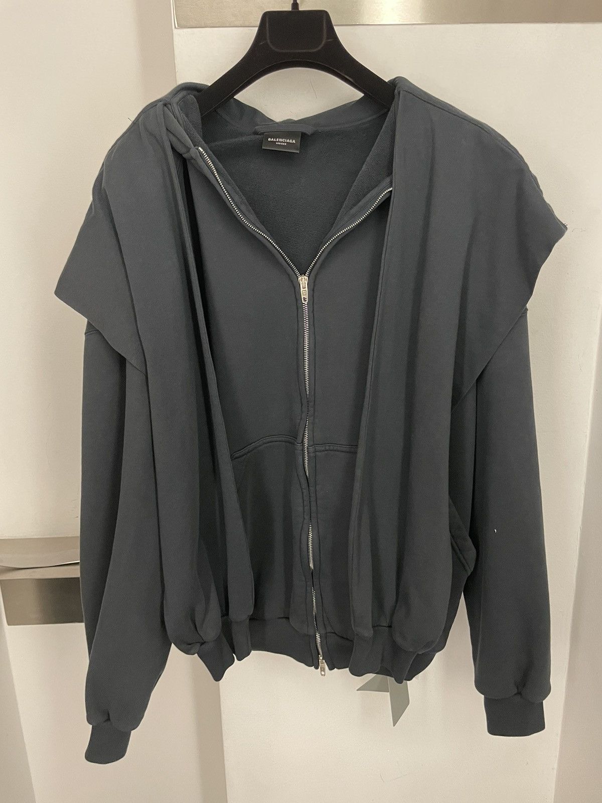 Balenciaga UNITY SPORTS ICON INCOGNITO ZIP-UP HOODIE Size US S / EU 44-46 / 1 - 2 Thumbnail