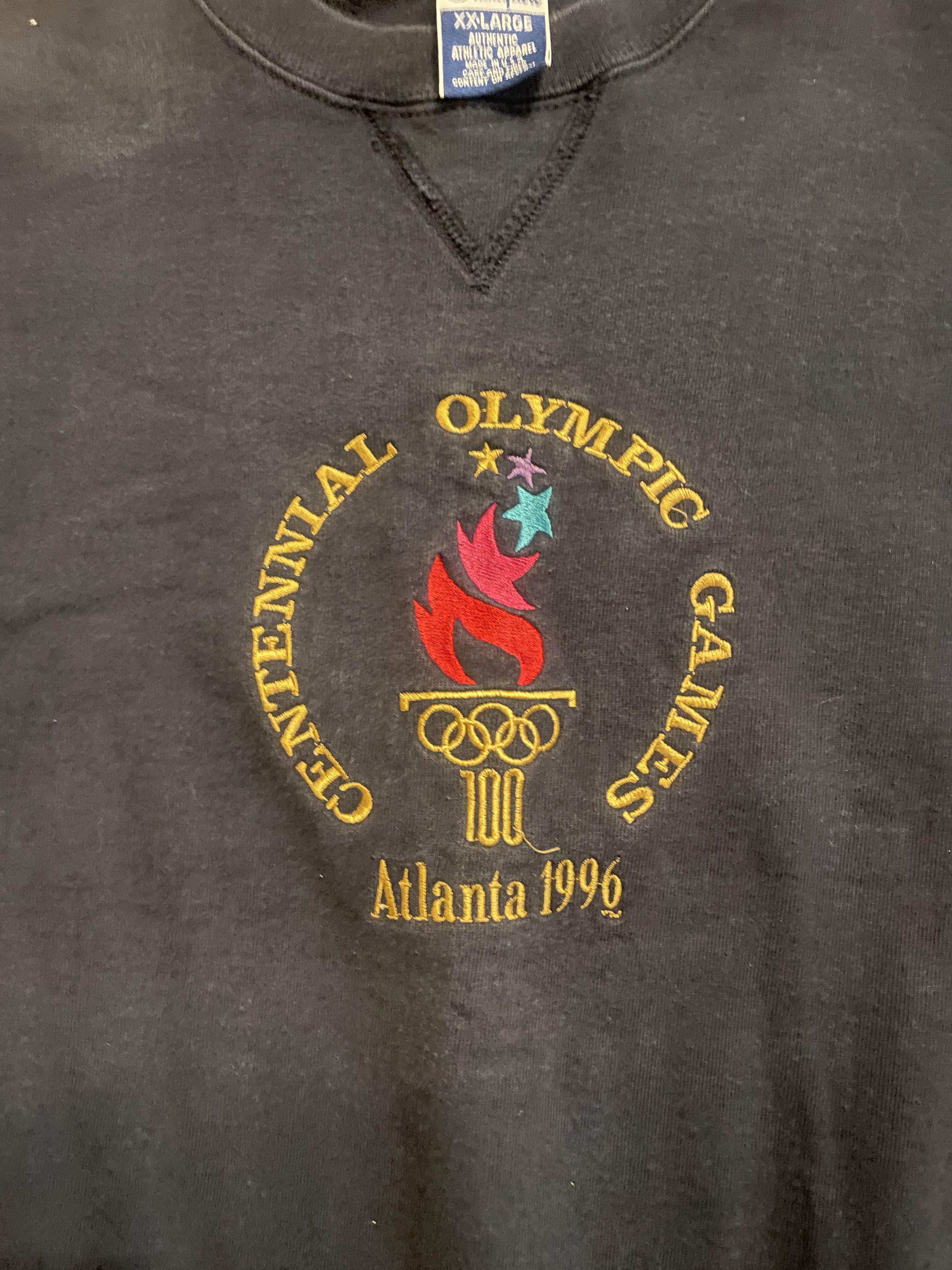 Champion Vintage Champion Atlanta 1996 Olympic Sweatshirt Size US XXL / EU 58 / 5 - 4 Thumbnail