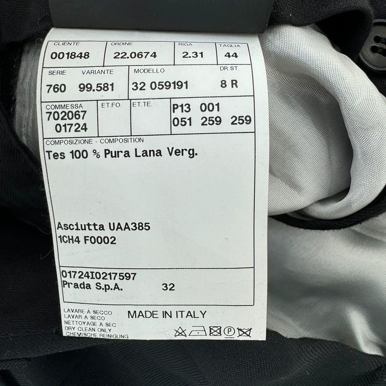 Prada Prada Show-style black wool trousers 2501-Nextarrow Size US 28 / EU 44 - 6 Thumbnail