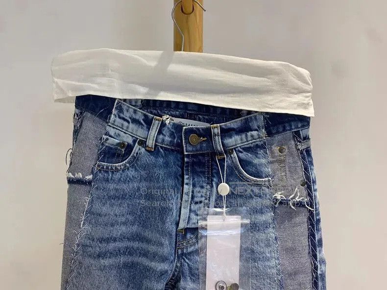 Maison Margiela Maison Margiela Washed Deconstructed Denim Pants. Size US 38 / EU 54 - 3 Thumbnail