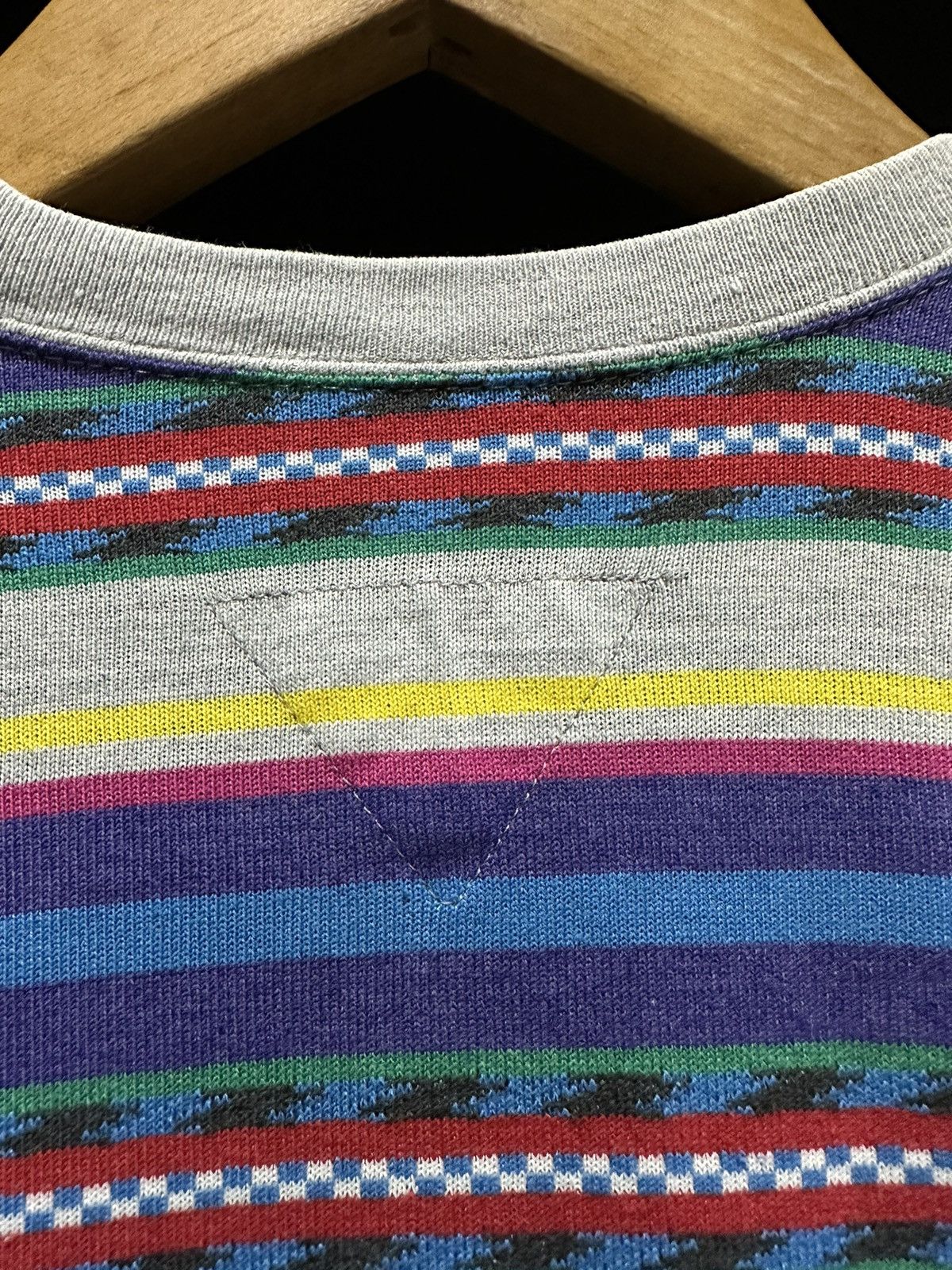 Hai Sporting Gear Vintage Issey Miyake Studio Stripe Tee Size US M / EU 48-50 / 2 - 8 Thumbnail