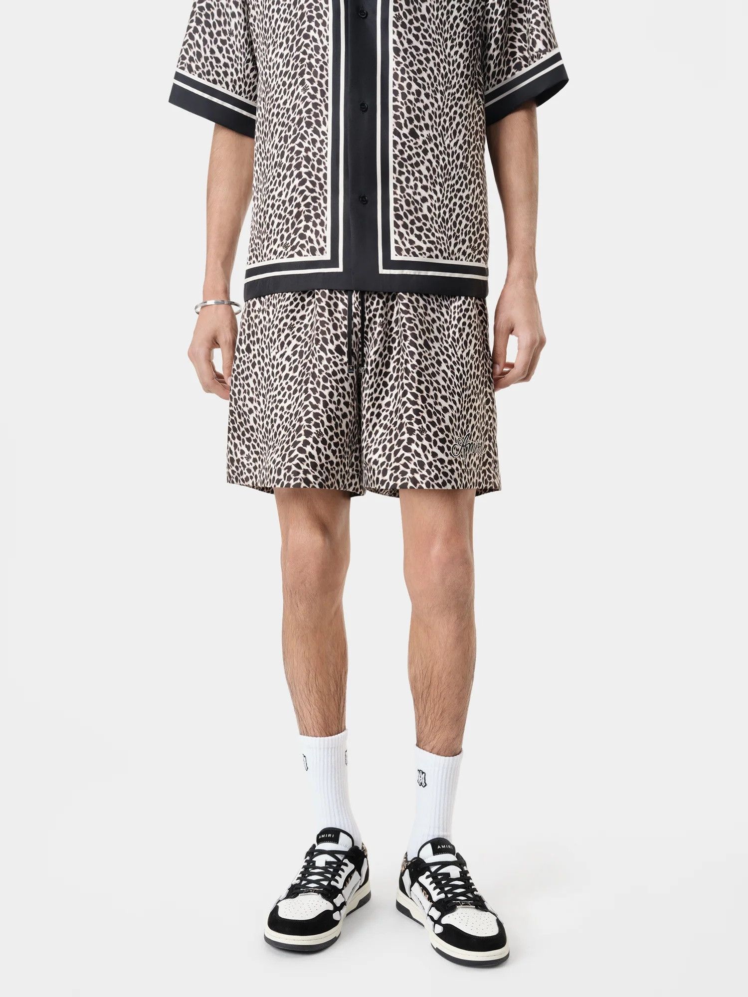 Amiri o1orln1025 MA Leopard Short in Black/White Size US 30 / EU 46 - 3 Thumbnail