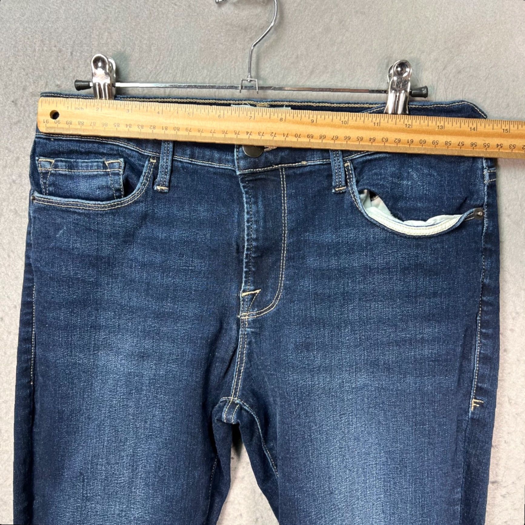Frame FRAME Jeans – Le Skinny De Jeanne – Womens – Size 28 – Dark Wash Denim Crop Skinny Jeans Size 28" / US 6 / IT 42 - 6 Thumbnail