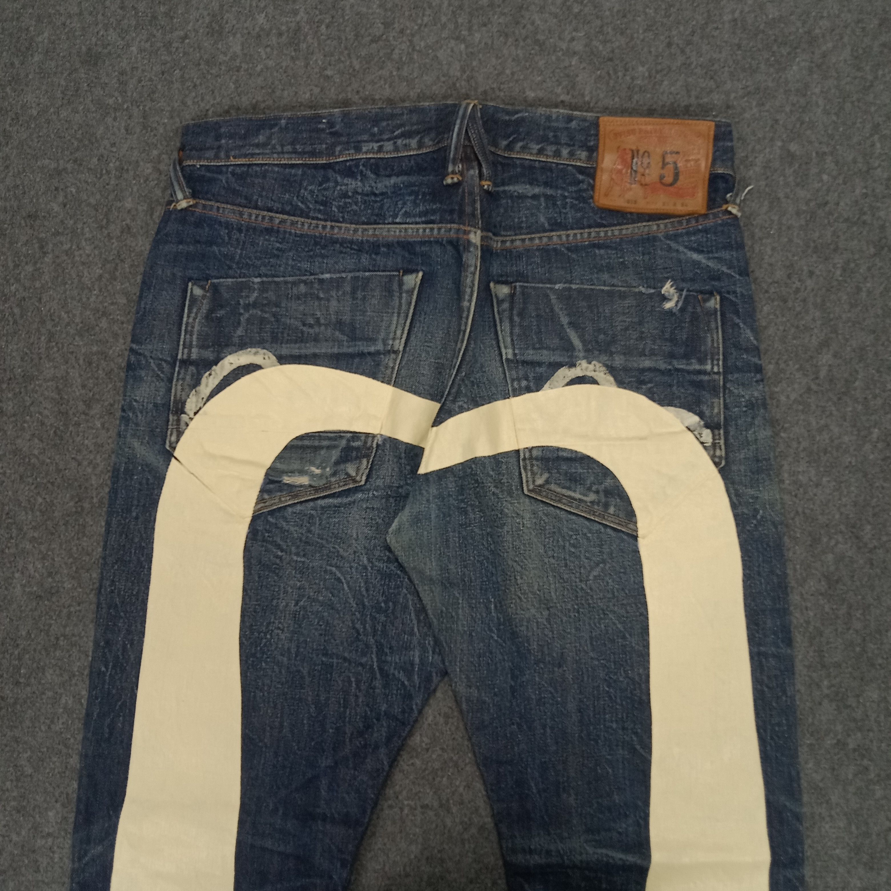 Evisu Evisu No 5 Selvedge Custom Art Daicock Denim Jeans Size US 31 - 2 Thumbnail