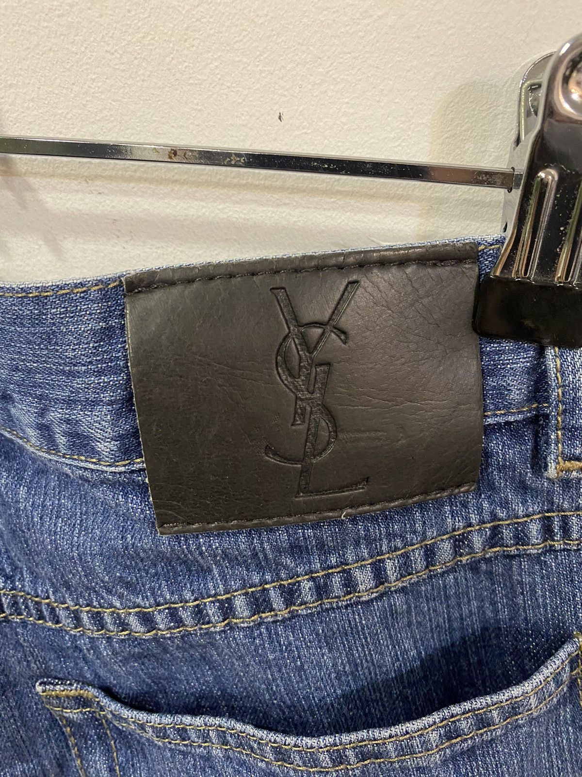 Yves Saint Laurent 36x30 YSL Jeans Denim Pants Blue Indigo Size US 36 / EU 52 - 7 Thumbnail