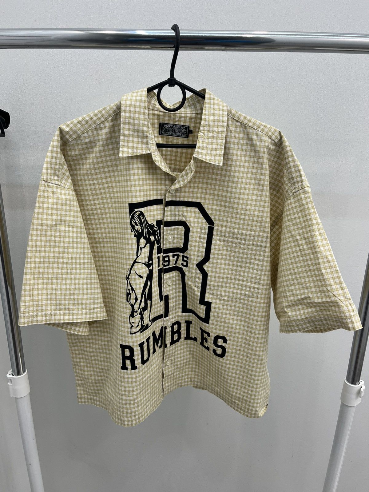 Hysteric Glamour 2000's Hysteric Glamour Rumbles Nude Girl Short Sleeve Shirt Size US L / EU 52-54 / 3 - 2 Thumbnail