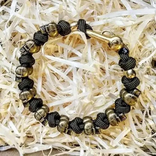 Other Stylish Skull Premium Paracord Bracelet Size ONE SIZE - 2 Thumbnail
