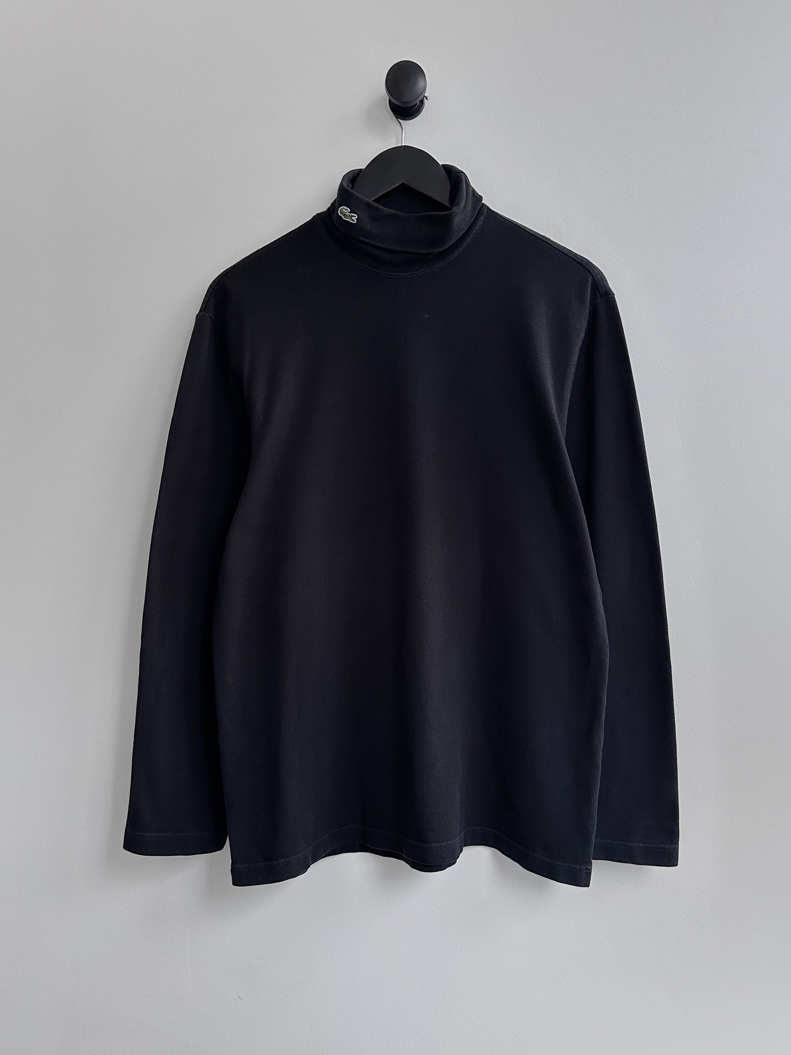 Lacoste Vintage Lacoste Black Turtleneck Jumper Longsleeve Size US S / EU 44-46 / 1 - 1 Thumbnail