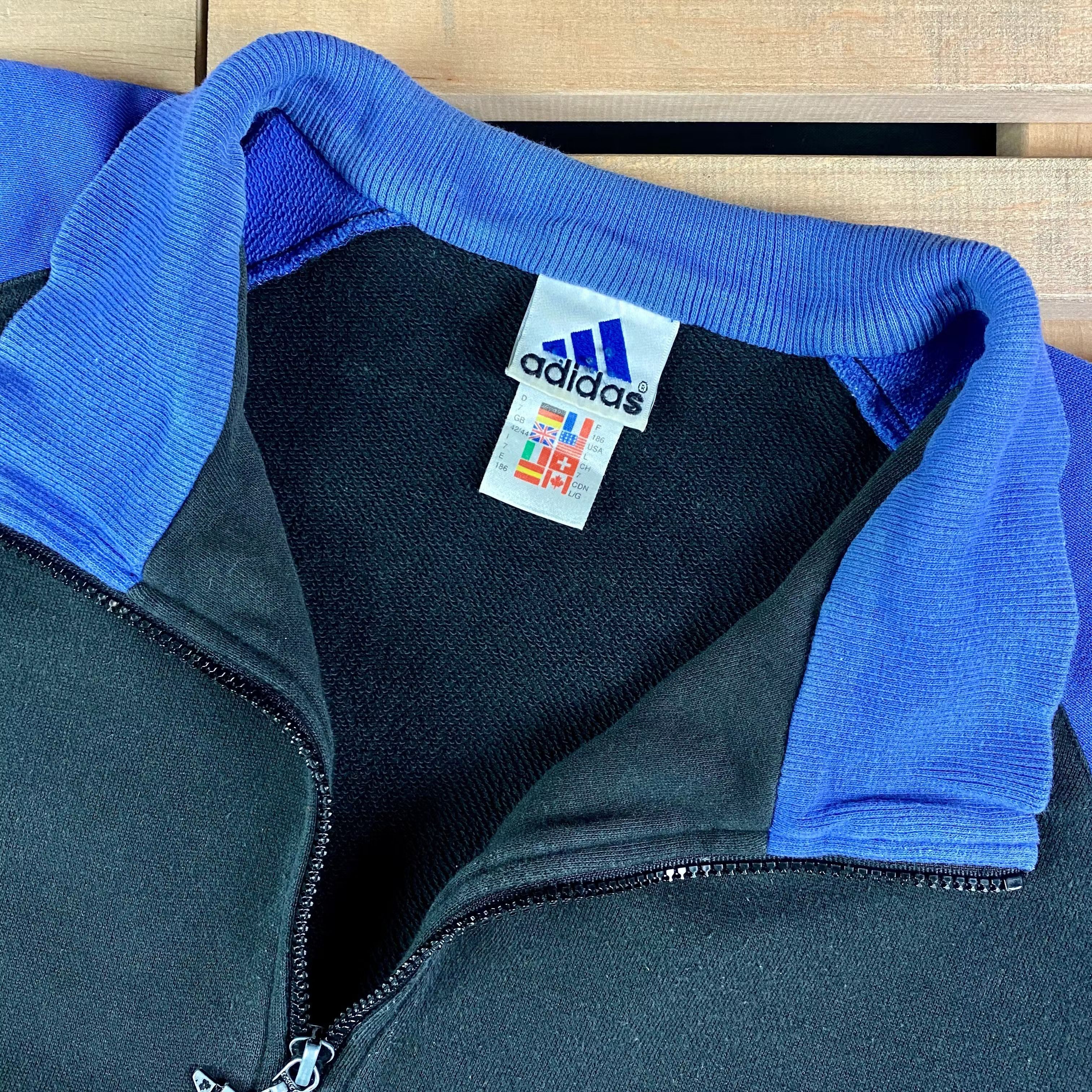Adidas × Vintage Men’s Sweatshirt 1/3 Zip Adidas Vintage Size L Size US L / EU 52-54 / 3 - 5 Thumbnail