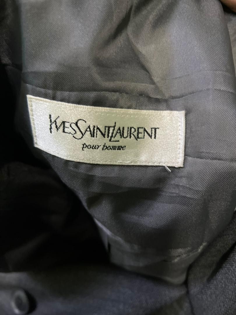 Yves Saint Laurent Yves Saint Laurent Pour Homme Double-Breasted Blazer Jacket Size US M / EU 48-50 / 2 - 3 Thumbnail