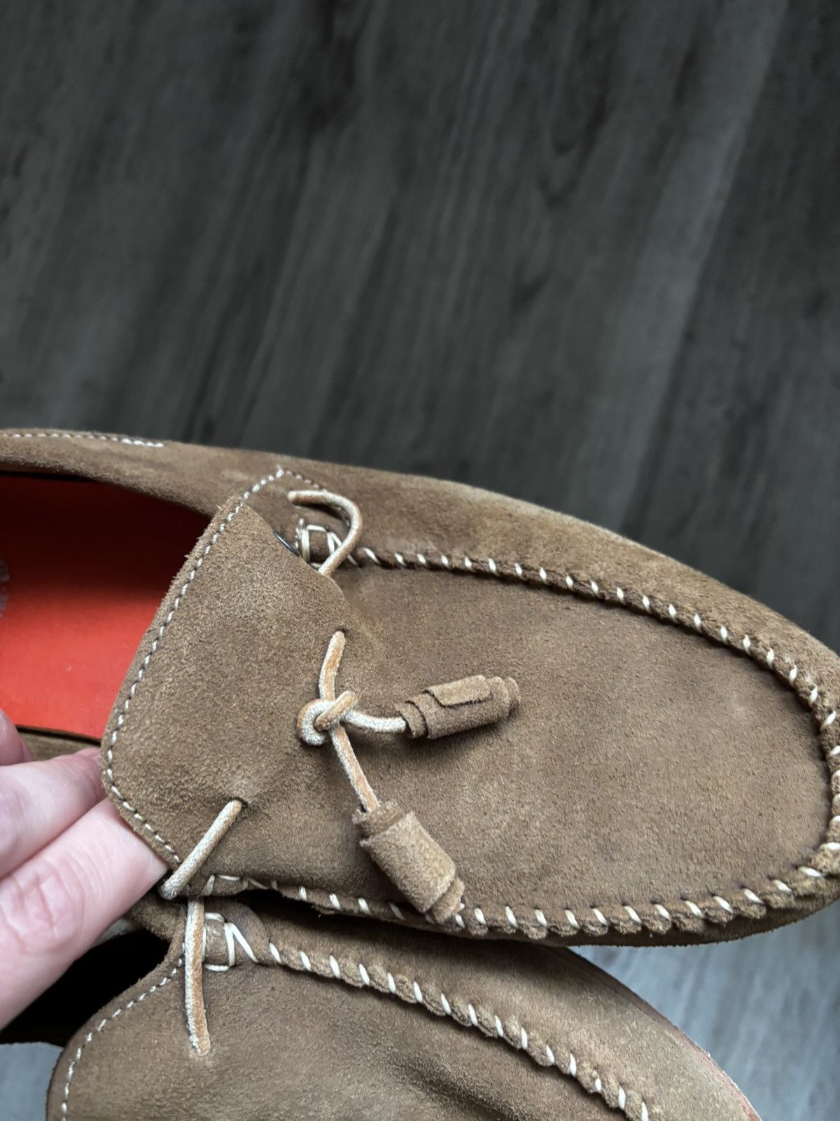 Diesel Diesel Men’s Brown Suede Leather Driving Loafers Tassel Size US 8 / EU 41 - 7 Thumbnail