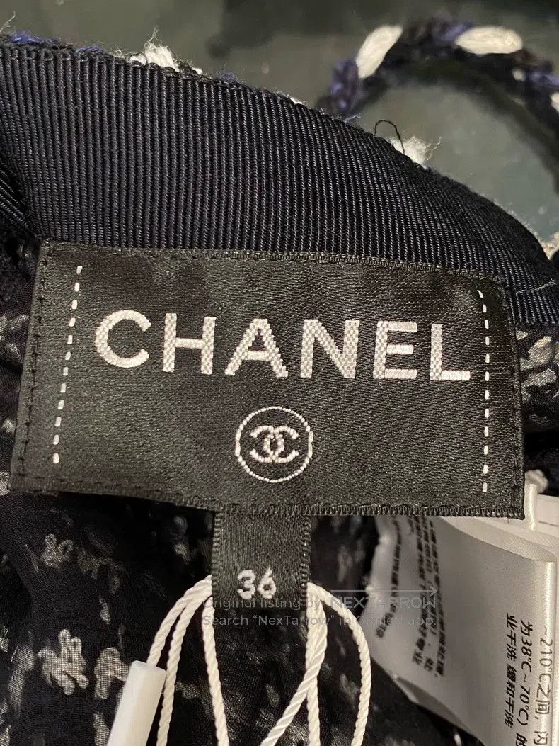 Chanel Chanel 23-year-old black and white plaid tweed dress Size XS / US 0-2 / IT 36-38 - 4 Thumbnail