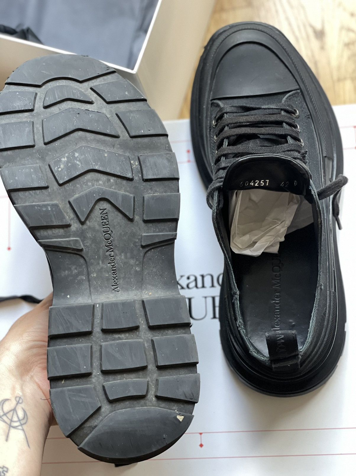Alexander McQueen Tread Slick low top Size US 8.5 / EU 41-42 - 14 Thumbnail