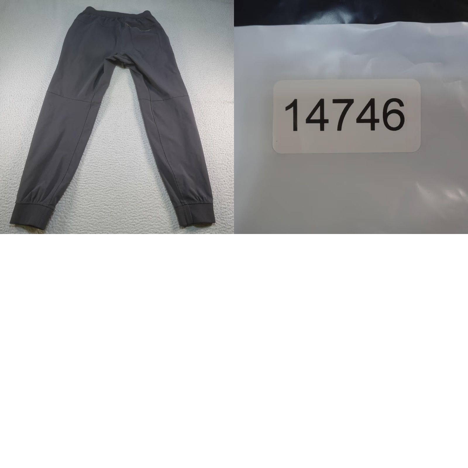 Lululemon Lululemon Mens Jogger Pants Black Slim Tapered Zip Pocket Drawstring Gym & Training Reality: M Adult Mens Size US 31 - 9 Thumbnail
