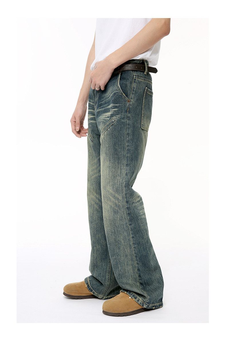Japanese Brand Men's patchwork vintage distressed washed flared jeans Size US 32 / EU 48 - 3 Thumbnail