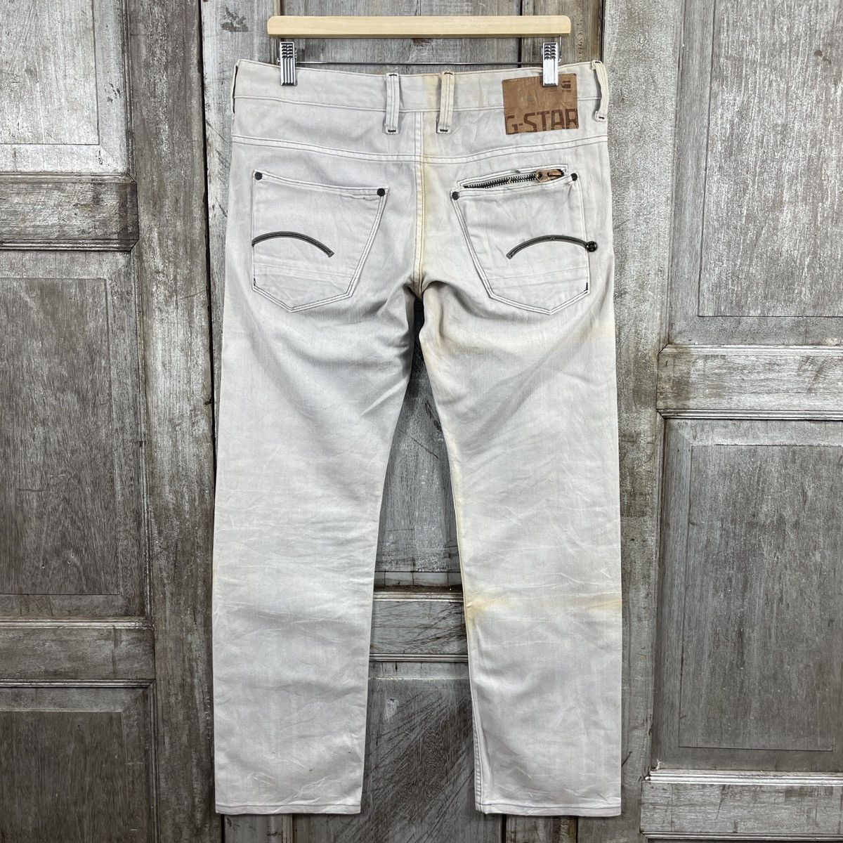 G-Star × Vintage Vintage Gstar Light Wash Jeans Size US 33 - 2 Thumbnail