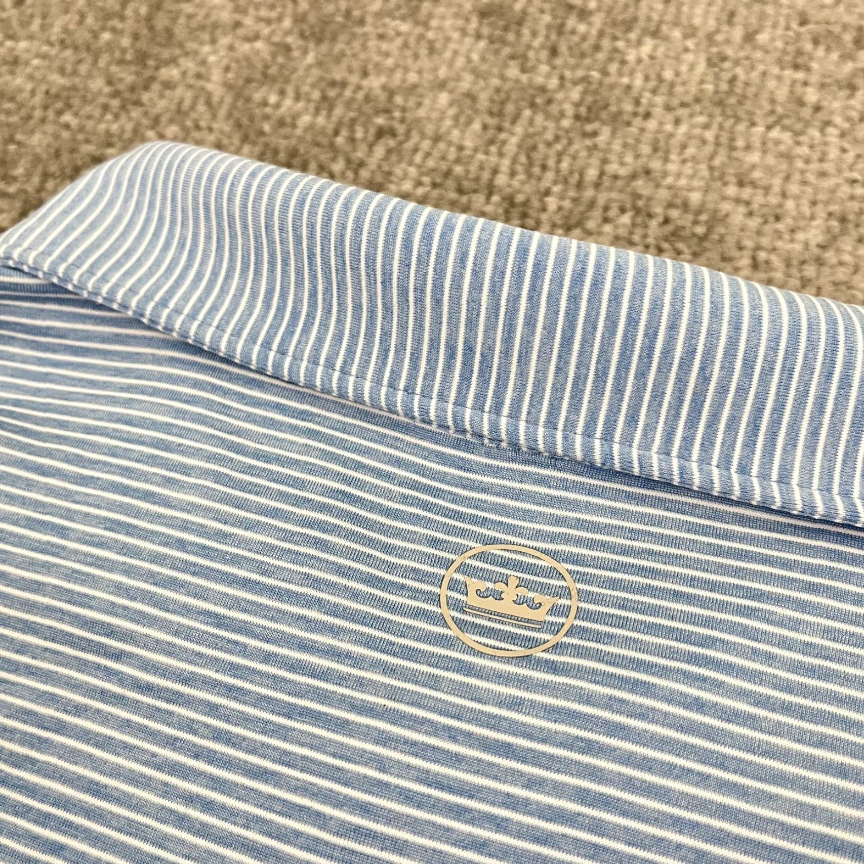 Peter Millar Peter Millar Crown Crafted Polo 2XL Blue Golf Performance Stretch Mens Size US XXL / EU 58 / 5 - 3 Thumbnail