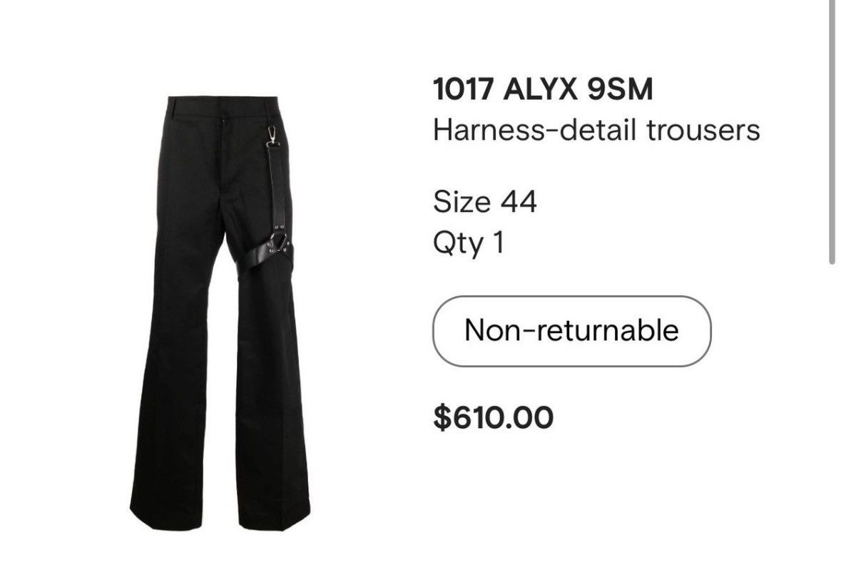 1017 ALYX 9SM 1017 ALYX 9SM Harness-Detail Trousers Size US 30 / EU 46 - 11 Thumbnail